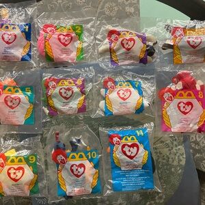 Vintage 1996 ty McDonald’s Teenie Beanie Babies Set #’s 1-11 Toy Animals